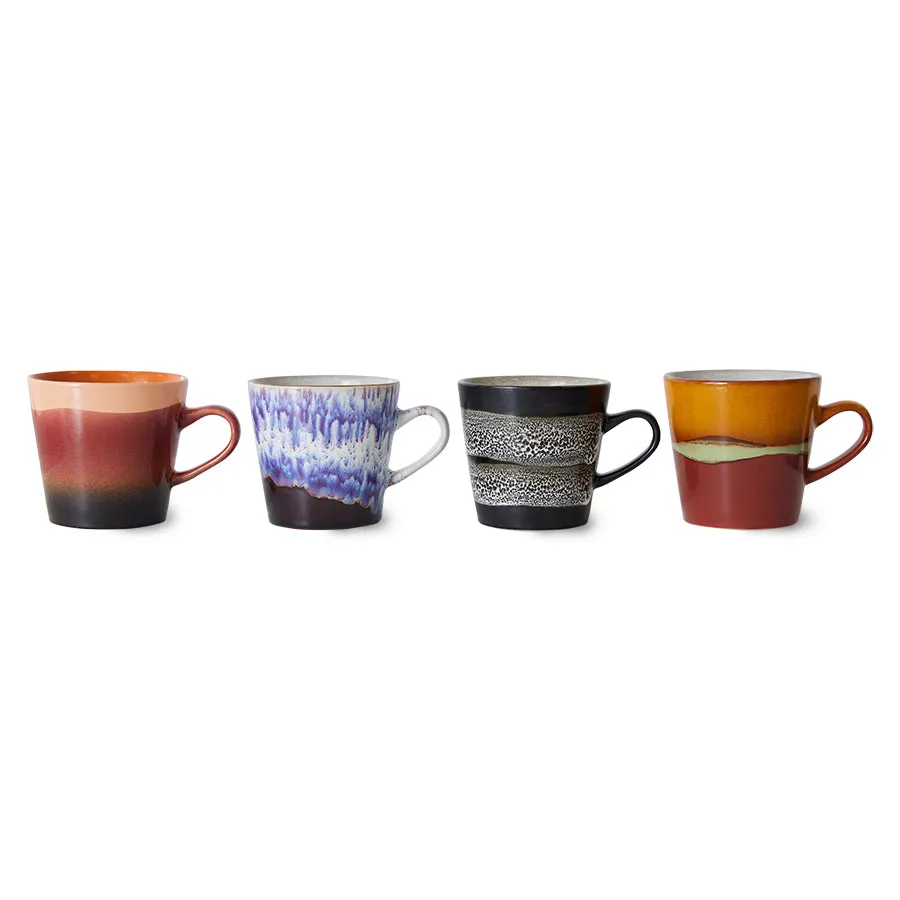 70'S CERAMICS AMERICANO MUGS | FRICTION (SET OF 4)