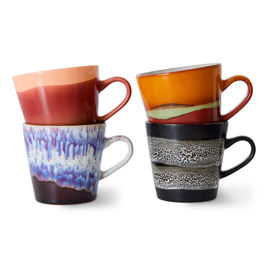 70'S CERAMICS AMERICANO MUGS | FRICTION (SET OF 4)