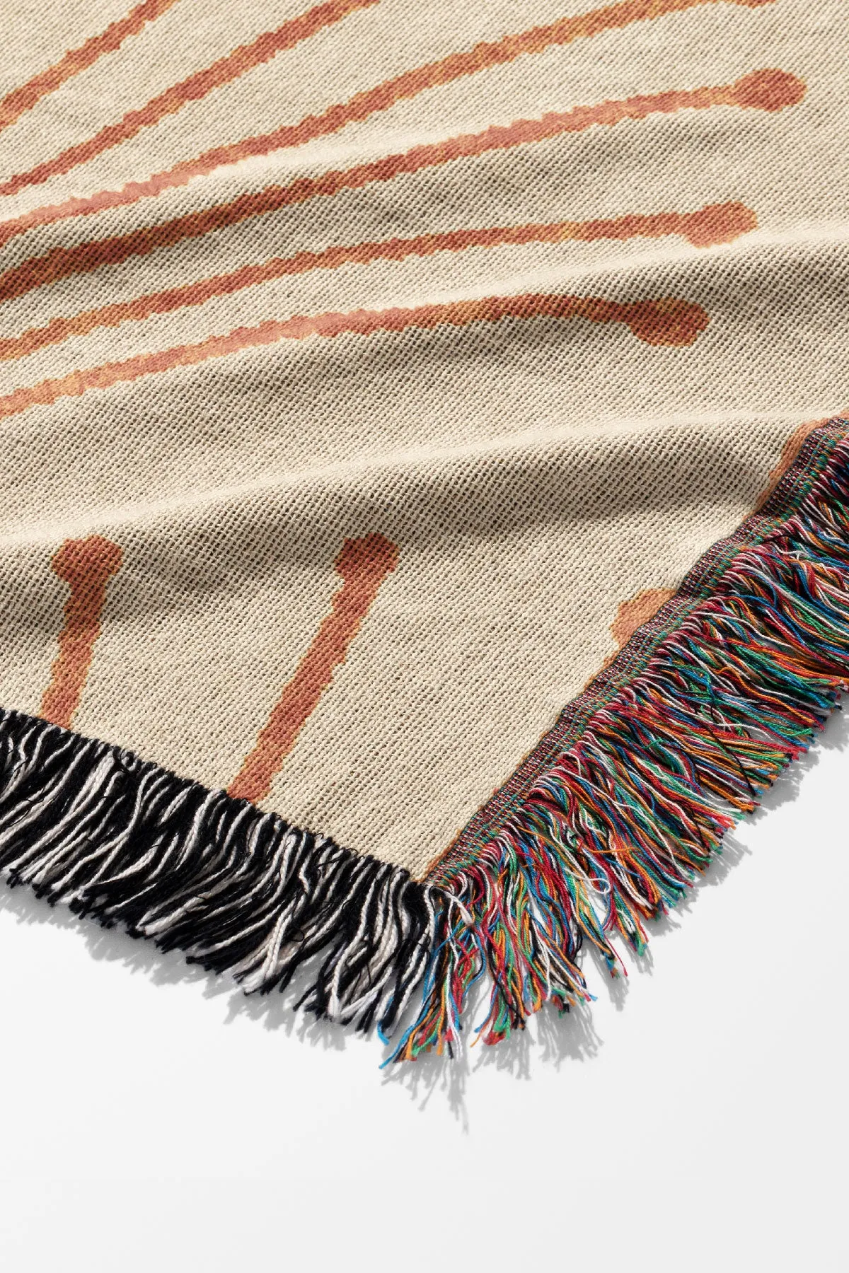 Albertine By Amy MacCready Jacquard Woven Blanket (Peach)