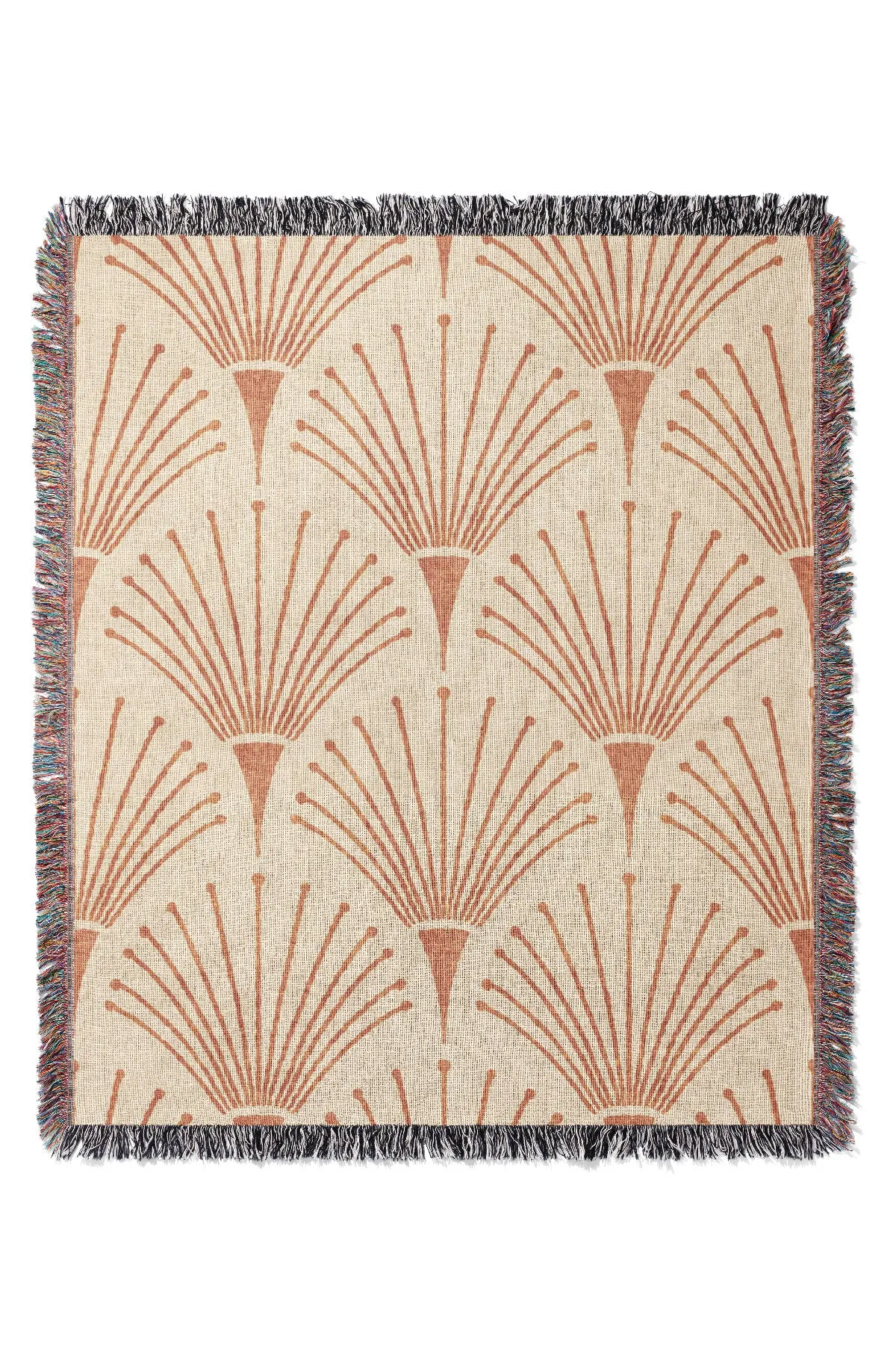 Albertine By Amy MacCready Jacquard Woven Blanket (Peach)