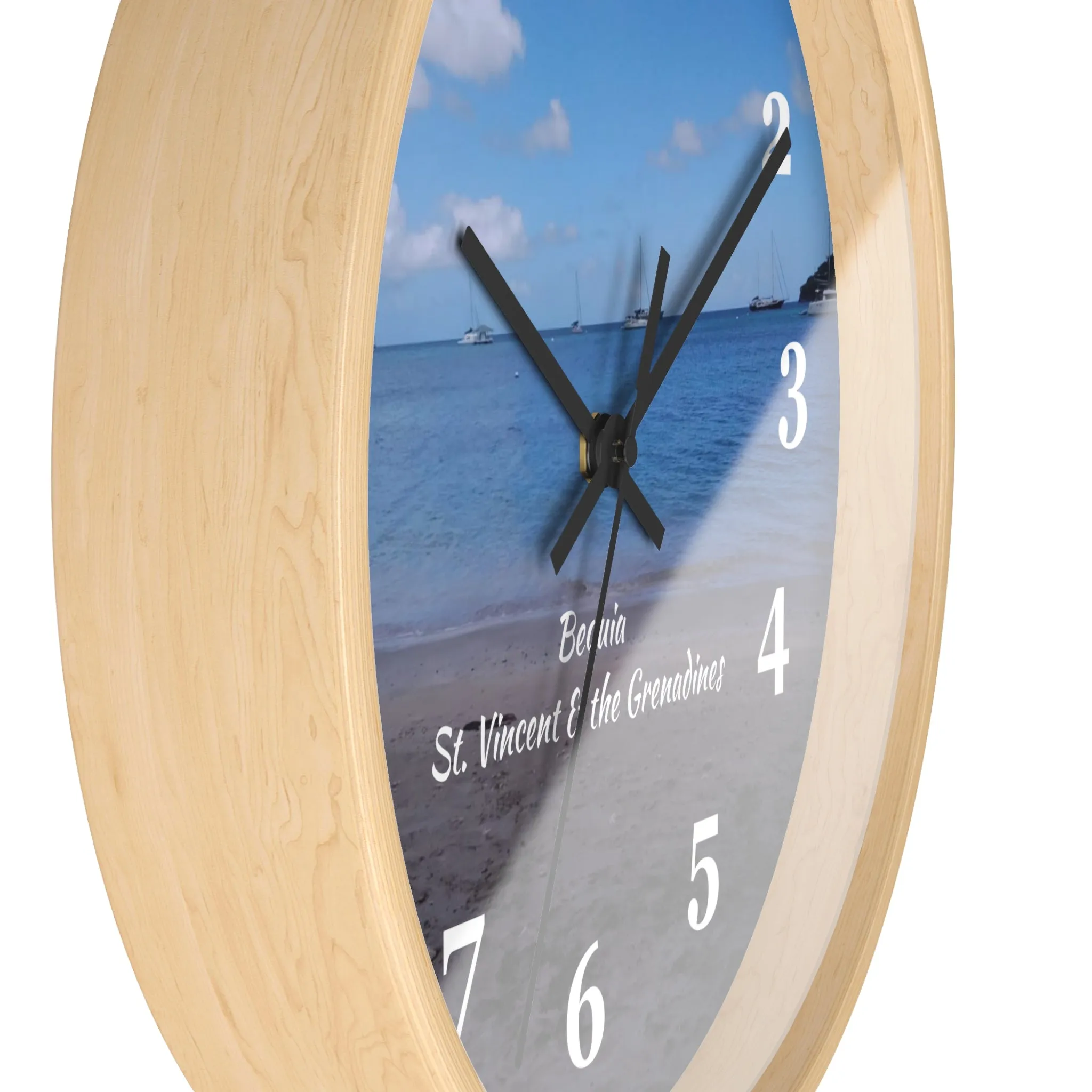 Bequia Beach St. Vincent and the Grenadines Wall Clock