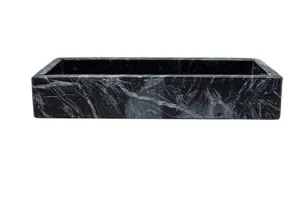 Black Marble Tray - L