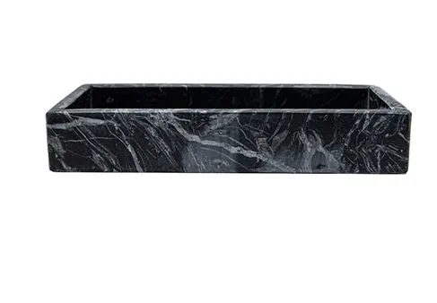 Black Marble Tray - L