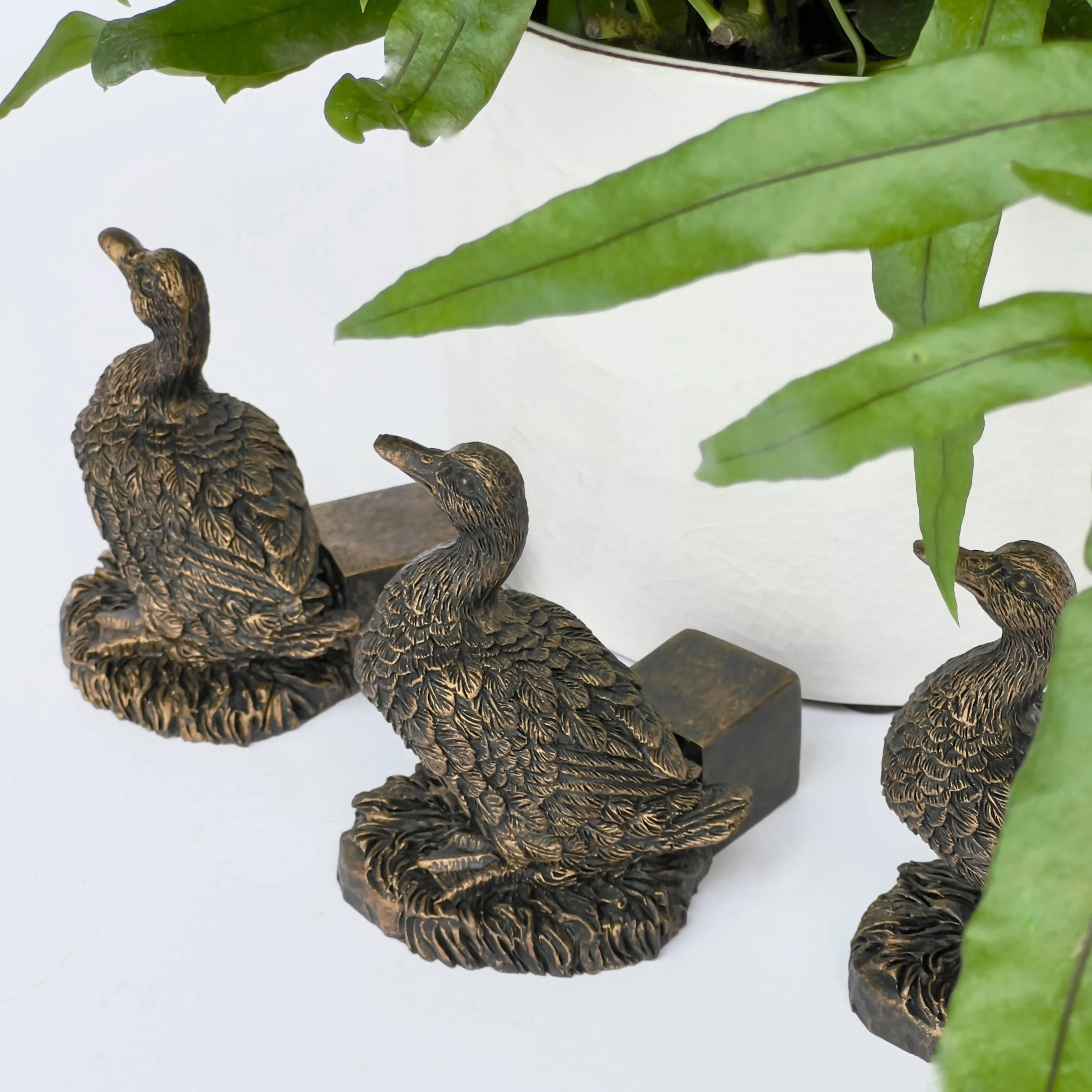 Bronze Critter Pot Feet, Set of 3