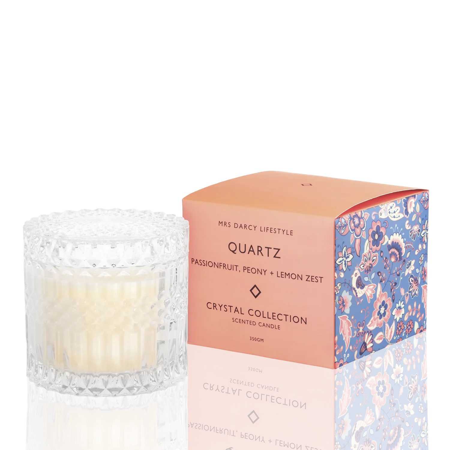 Candle Quartz | Passionfruit, Peony   Lemon Zest