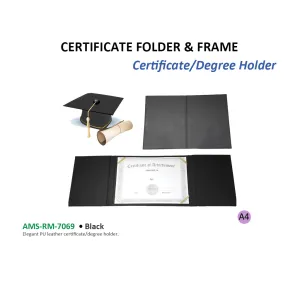 CERTIFICATE FOLDER & FRAME