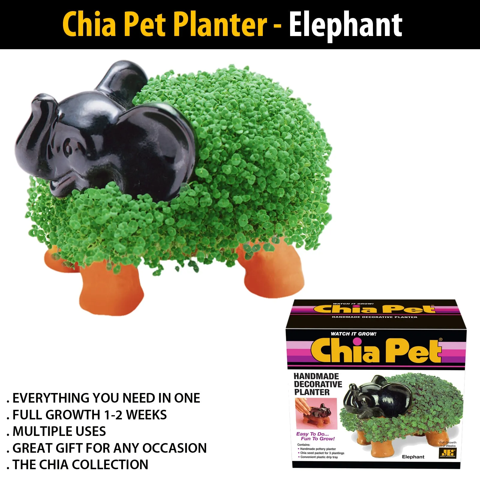 Chia Pet Planter - Elephant