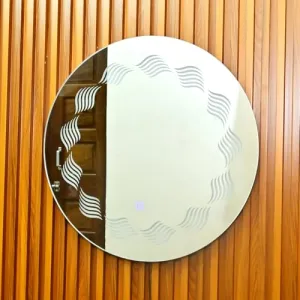 Decorative Round Wall Mirror for Living Room, Dining Room, Bedroom, Bathroom, Kitchen, Entryway