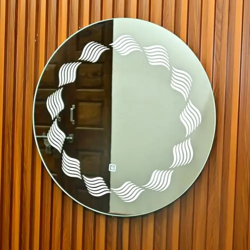 Decorative Round Wall Mirror for Living Room, Dining Room, Bedroom, Bathroom, Kitchen, Entryway