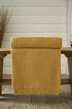 Deyongs 160cm Yellow Knarsborough Throw