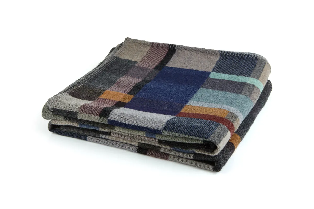 Erno' 100% Merino Lambswool Block Throw