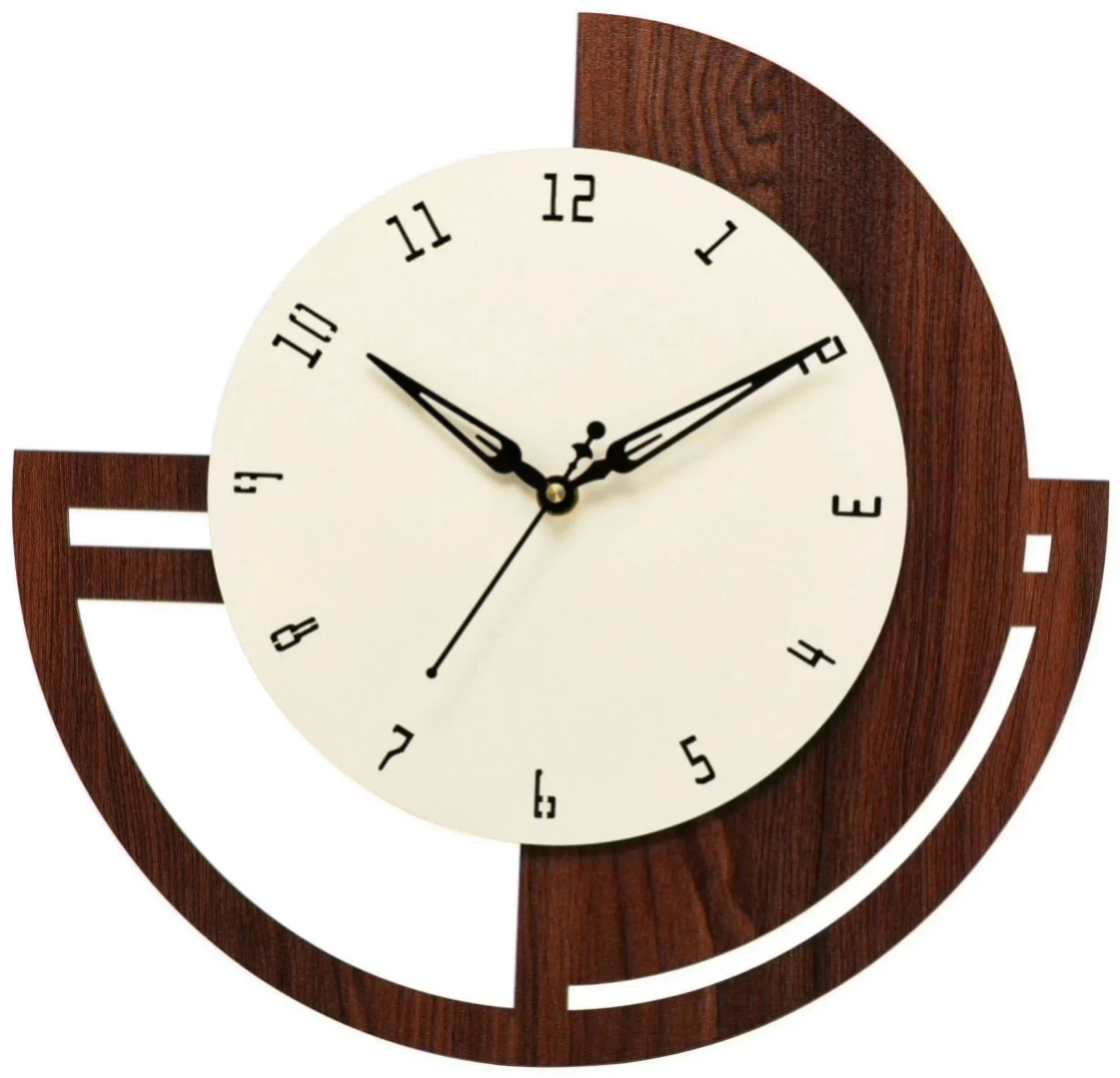 Estron Analog Latest Stylish New Models Wall Clock for Home Living Room Hall Bedroom (Size Height 30 CM X Width 29 CM)- Home Decor Medium Size Wall Clock 1009 ku 01