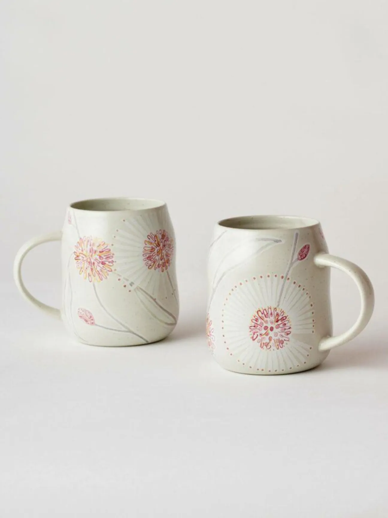 Everyday Stoneware Botanical Mugs