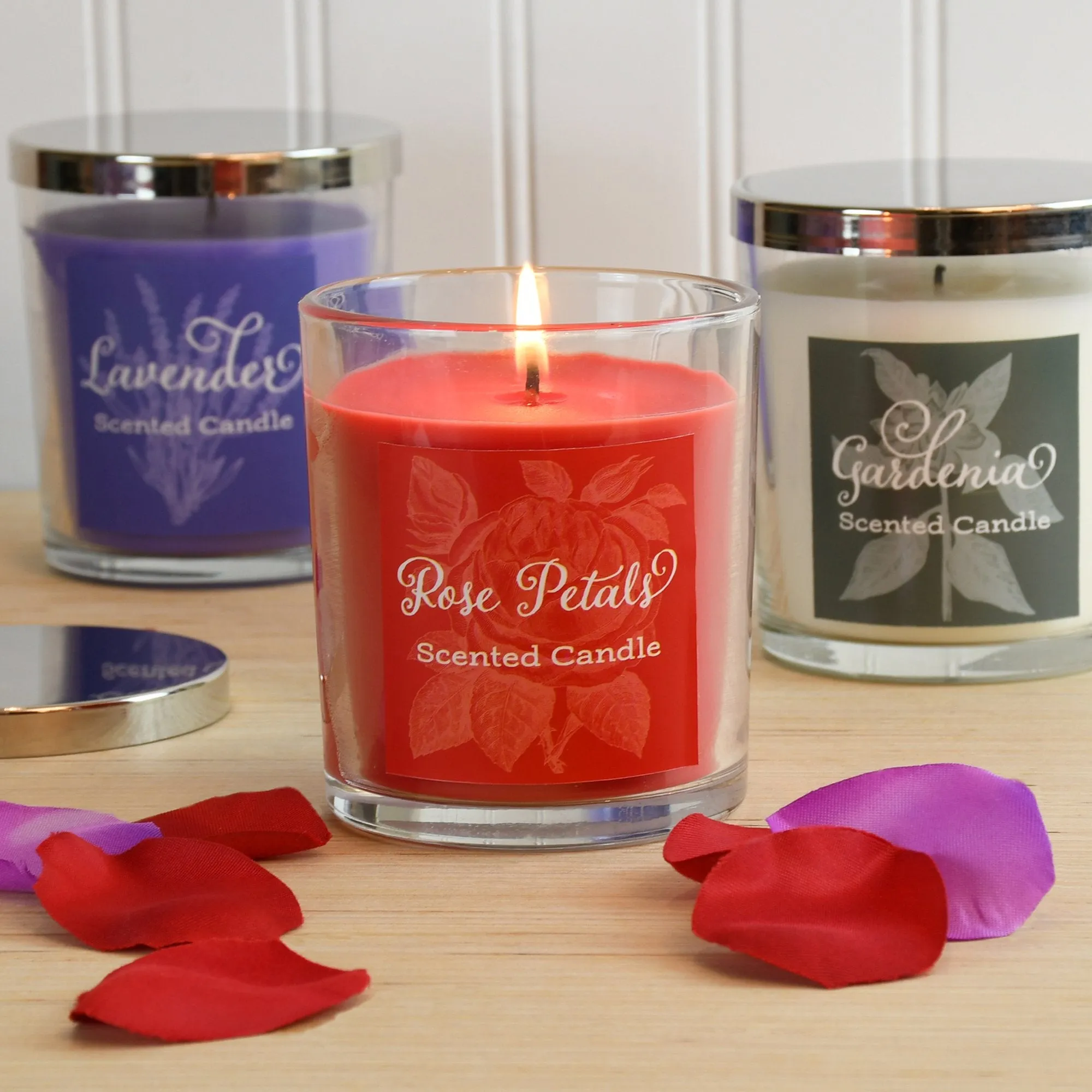 Floral Scented Wax Candle Collection