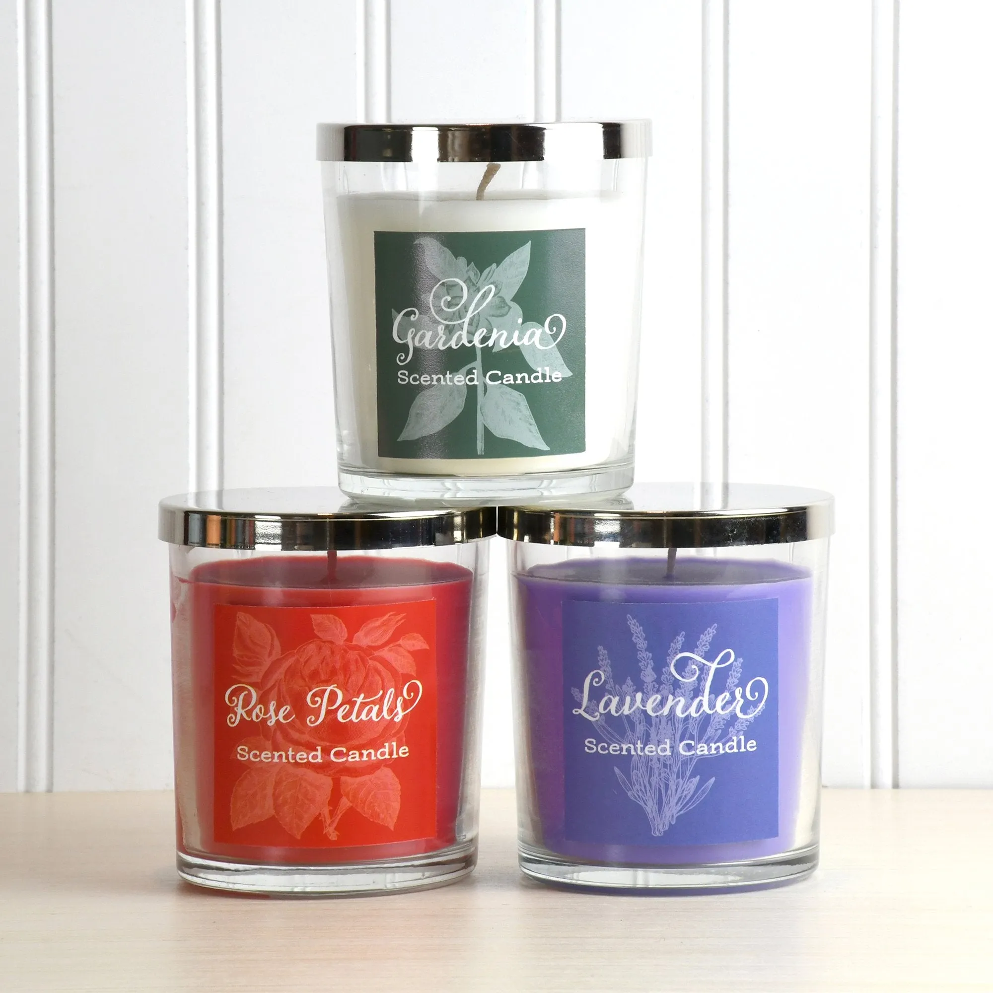 Floral Scented Wax Candle Collection