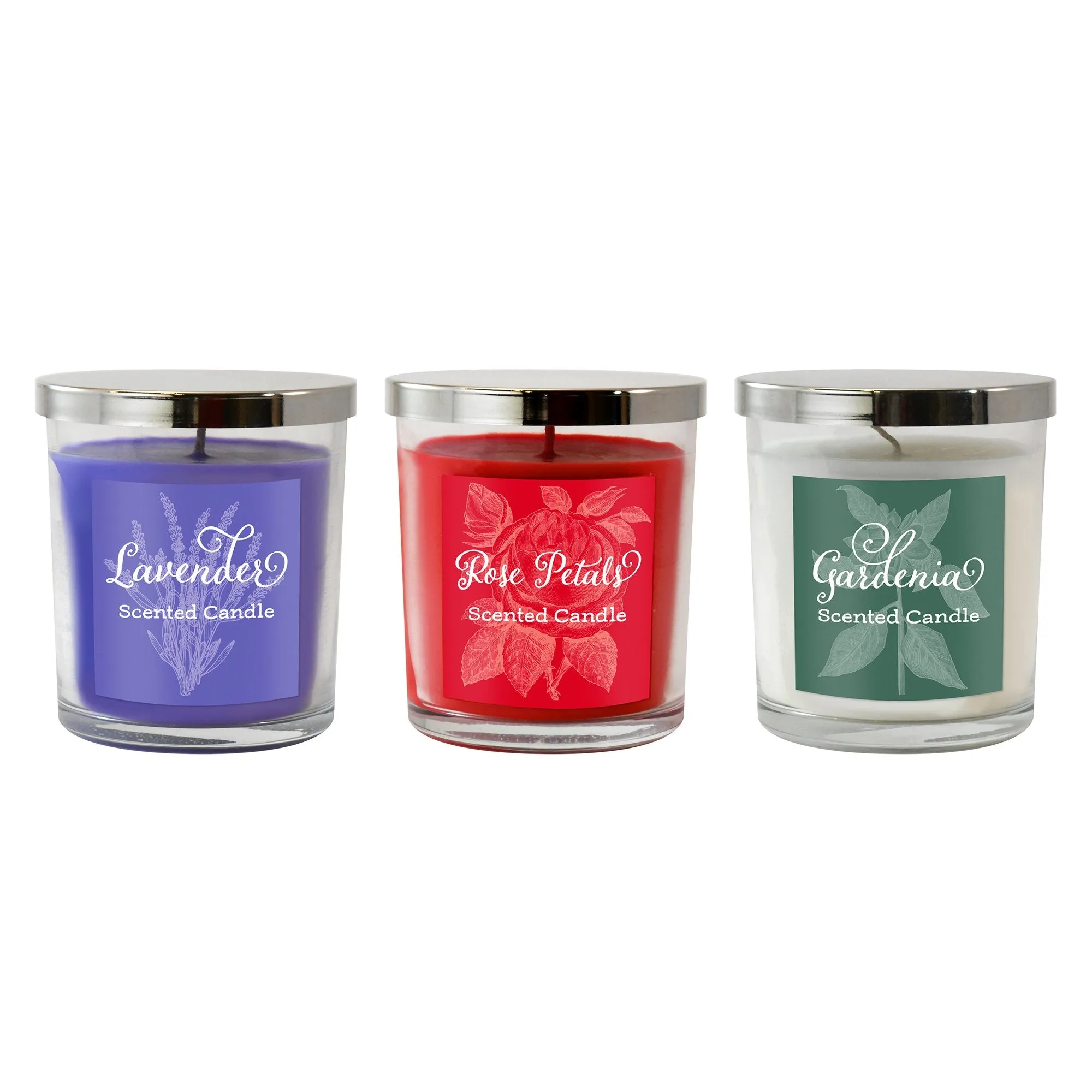 Floral Scented Wax Candle Collection