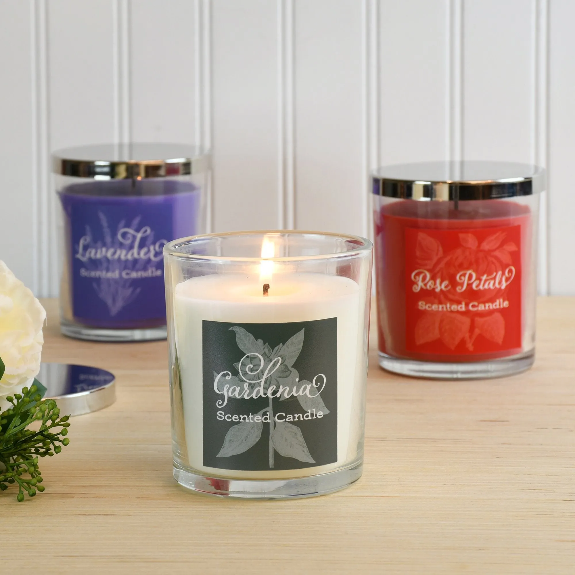 Floral Scented Wax Candle Collection