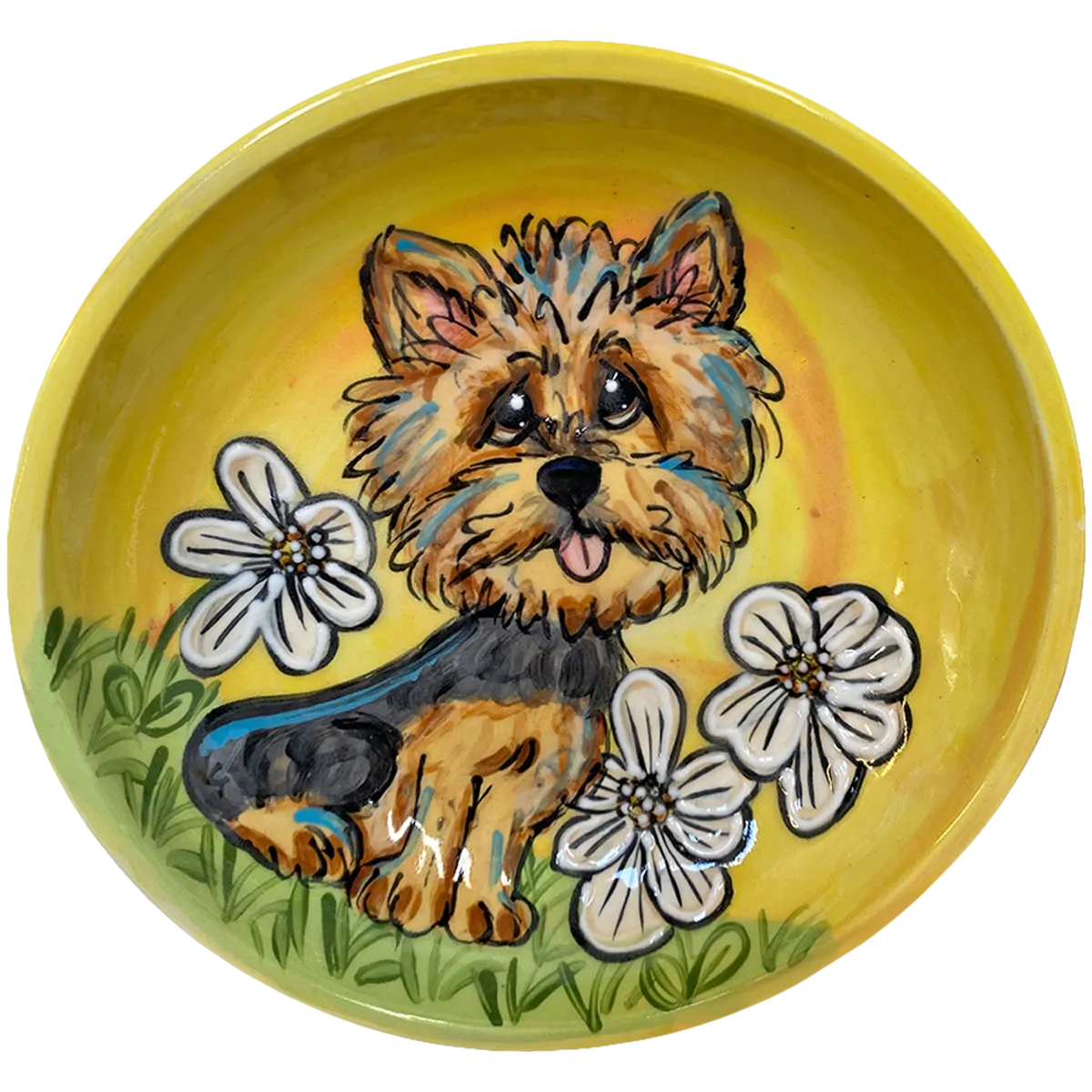 Flower Daze Yorkie by Debby Carman