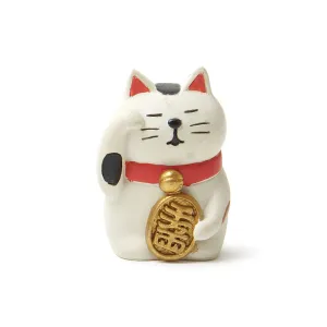 Fortune Cat Figurine - White