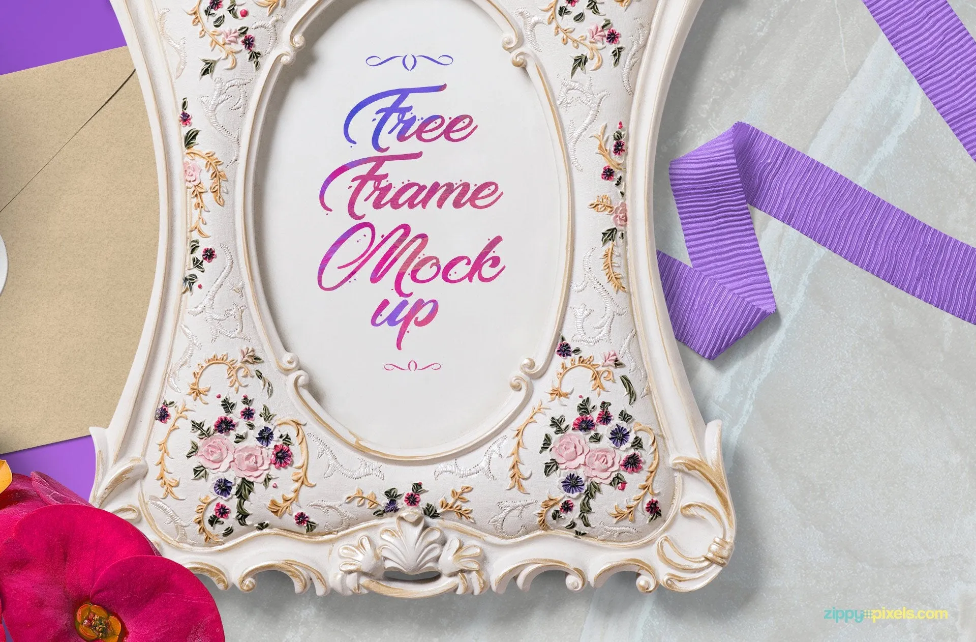 Free Gorgeous Picture Frame Mockup Scene