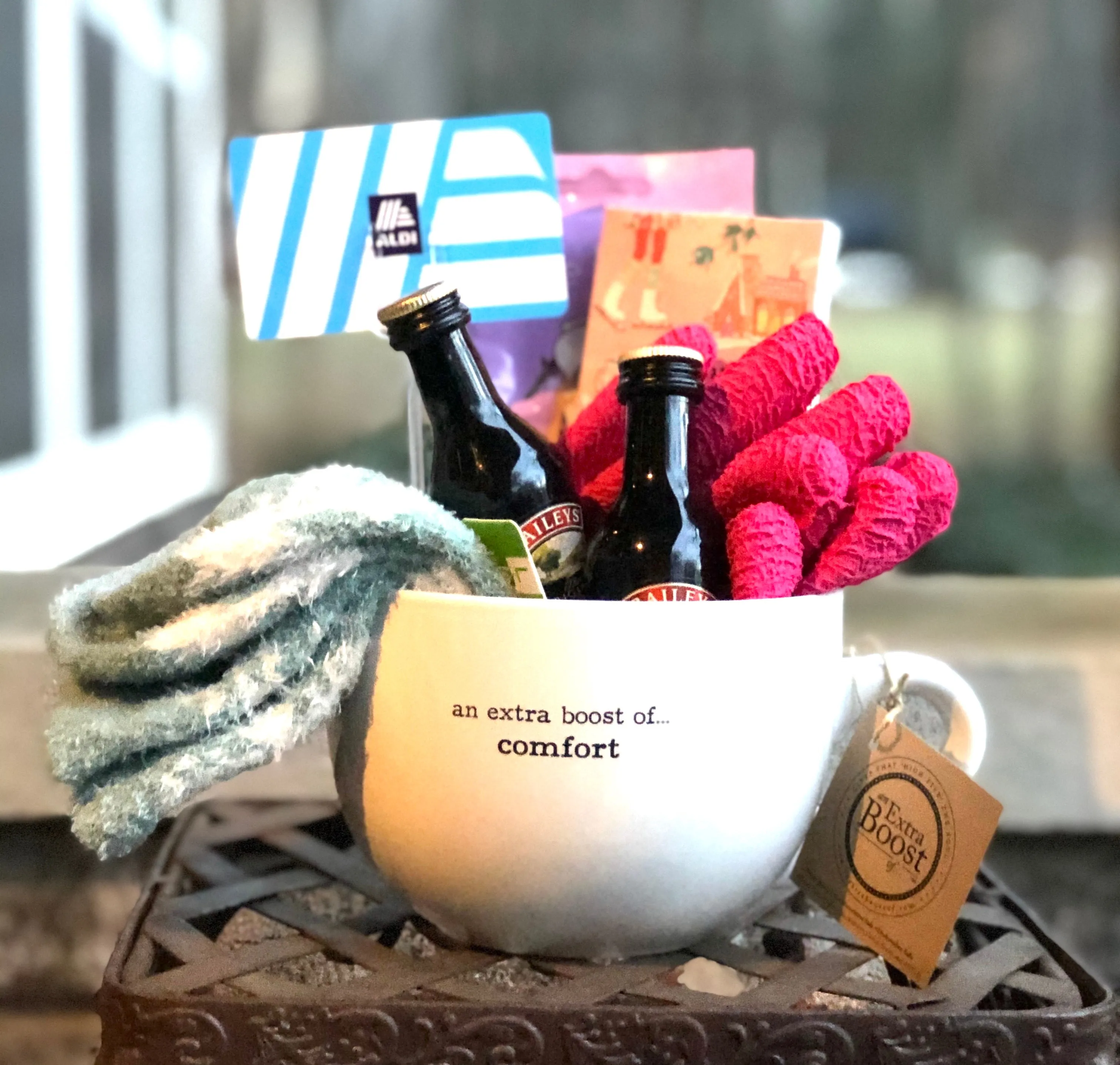 Gift Basket Mug {an extra boost of...comfort}