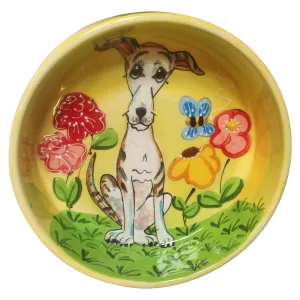 Greyhound Personalized Ceramic Bowl