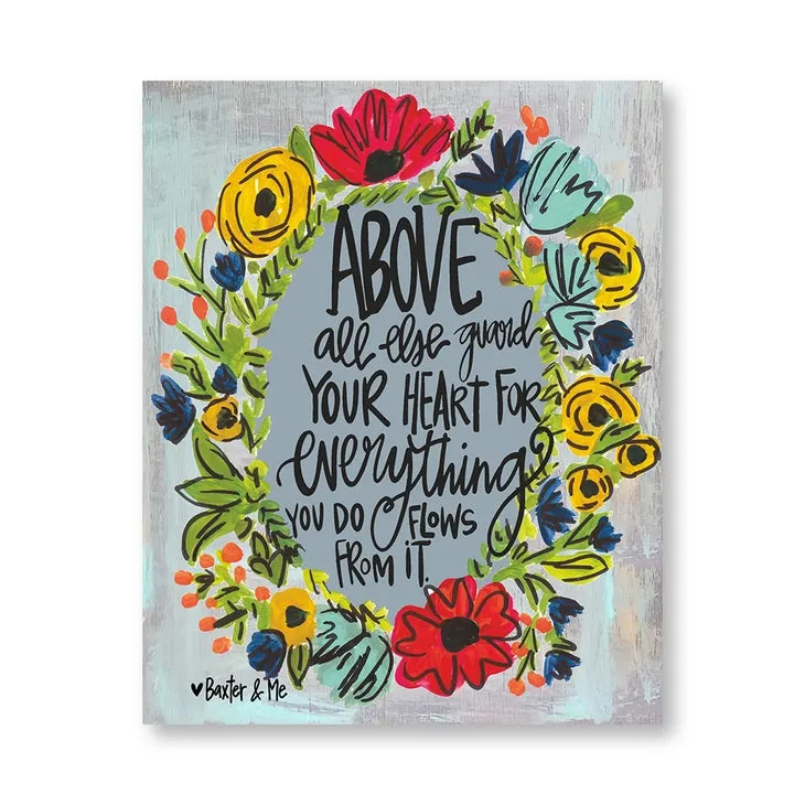 Guard Your Heart - Wrapped Canvas