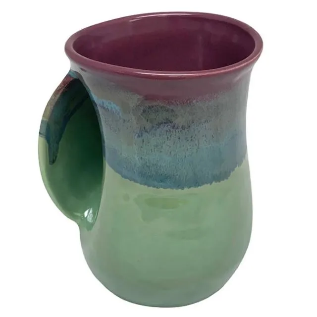 Handmade Ceramic Handwarmer Mug, Mossy Creek