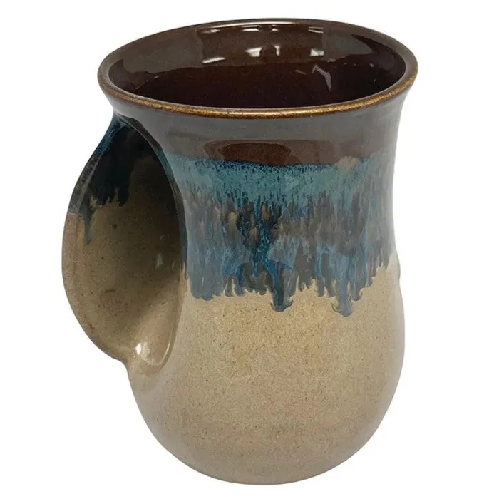 Handmade Ceramic Handwarmer Mug, Mudslide