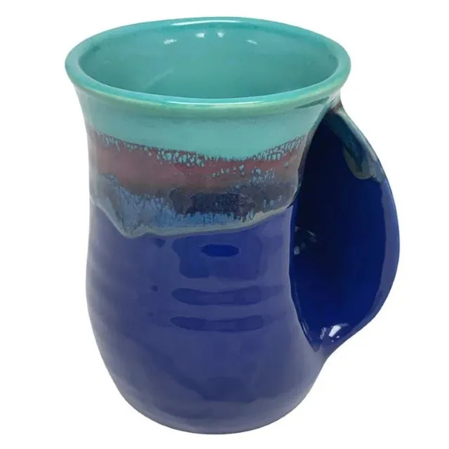 Handmade Ceramic Handwarmer Mug, Mystic Water