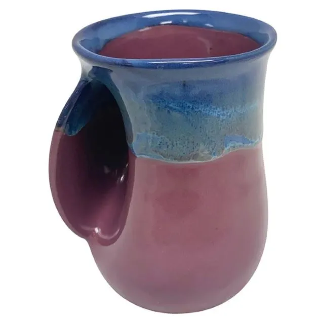 Handmade Ceramic Handwarmer Mug, Purple Passion