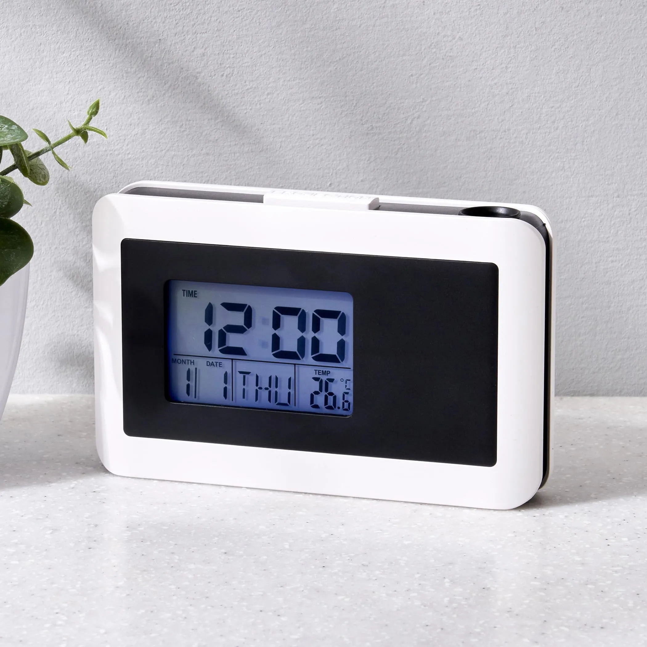 Home Centre Casablanca Digital Table Clock - 13x8cm