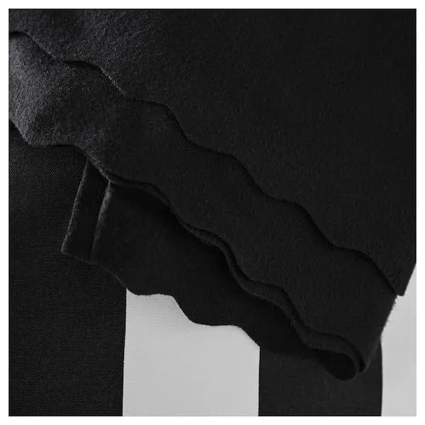 Ikeaa HÖSTAGILLE Super-Soft Polyester Throw, Black, 120x160 cm