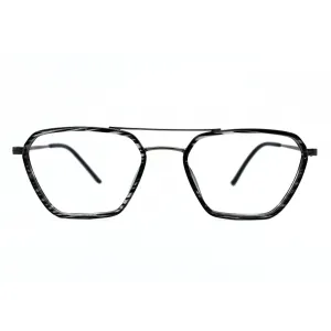 Jubleelens Metal Triangle Tortoise Black Grey Eyeglasses Elevate Your Style