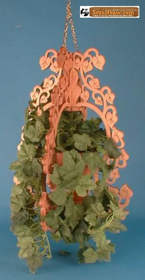 Leafy Vine Hanging Planter Scroll Saw Pattern