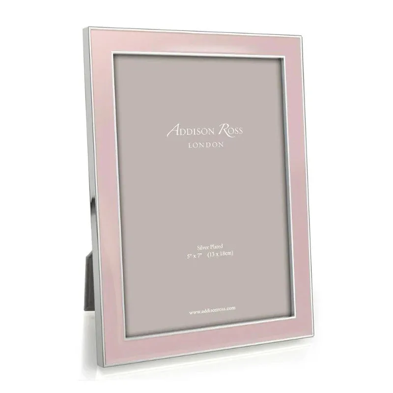 Light Pink & Silver Enamel Frame