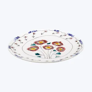 Midnight Flowers Small Round Serving Plate