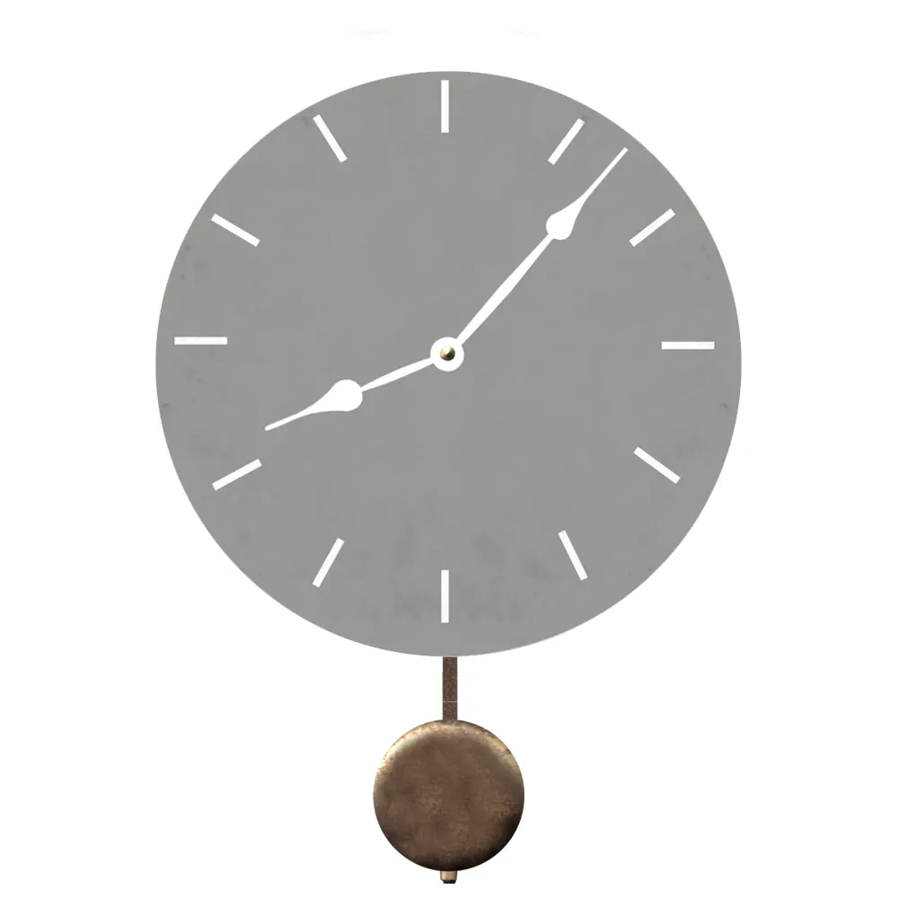 Minimalist Clock- Gray Minimalist Clock