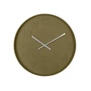 Mr Green Wall Clock 38cm - Moss