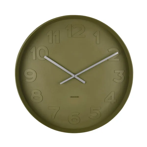 Mr Green Wall Clock 51cm - Moss