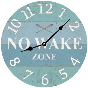 No Wake Zone Clock- Lake Clock- 3 Color Lake Clock