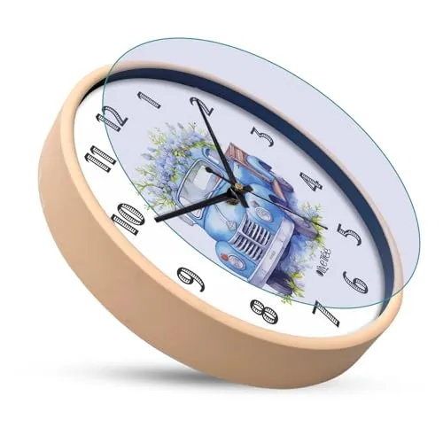 Olive Tree 8-Inch Plastic Analog Wall Clock/Table Clock - Modern Dial Latest Stylish Table Clock (Cream Frame, Quartz Movement)-1076