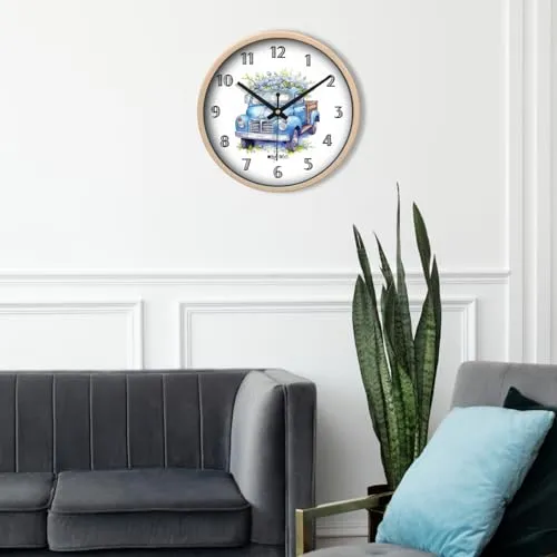 Olive Tree 8-Inch Plastic Analog Wall Clock/Table Clock - Modern Dial Latest Stylish Table Clock (Cream Frame, Quartz Movement)-1076