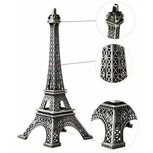 Omnigood Antique Finish 3D Metal Paris Eiffel Tower, Gold | Decorative Showpiece | Cabinet | Pack of 1