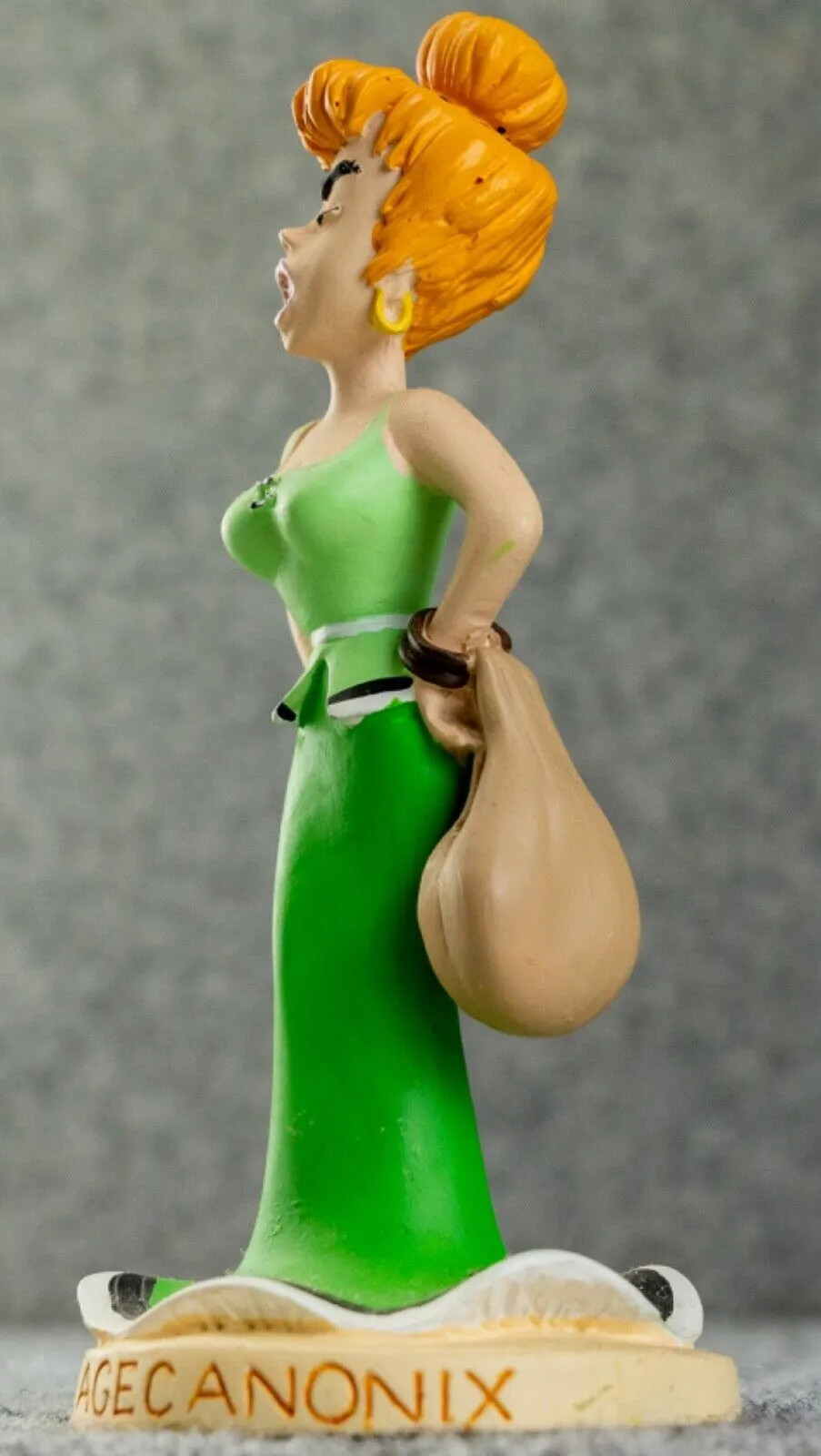 Plastoy Asterix Figurine #21 Madame Agecanonix Editions Rene 14cm Model Figure