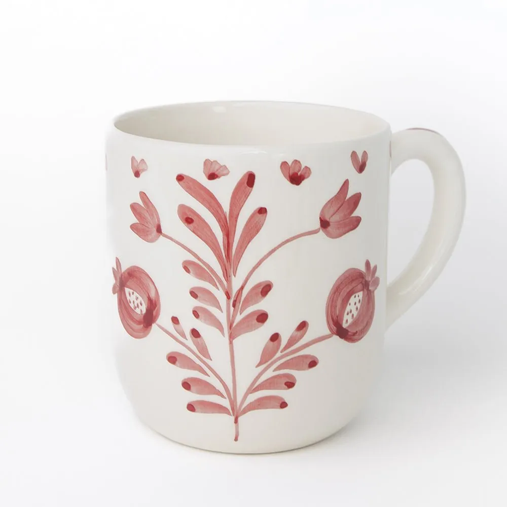 Pomegranate Duet Rose Mug | Set of 2