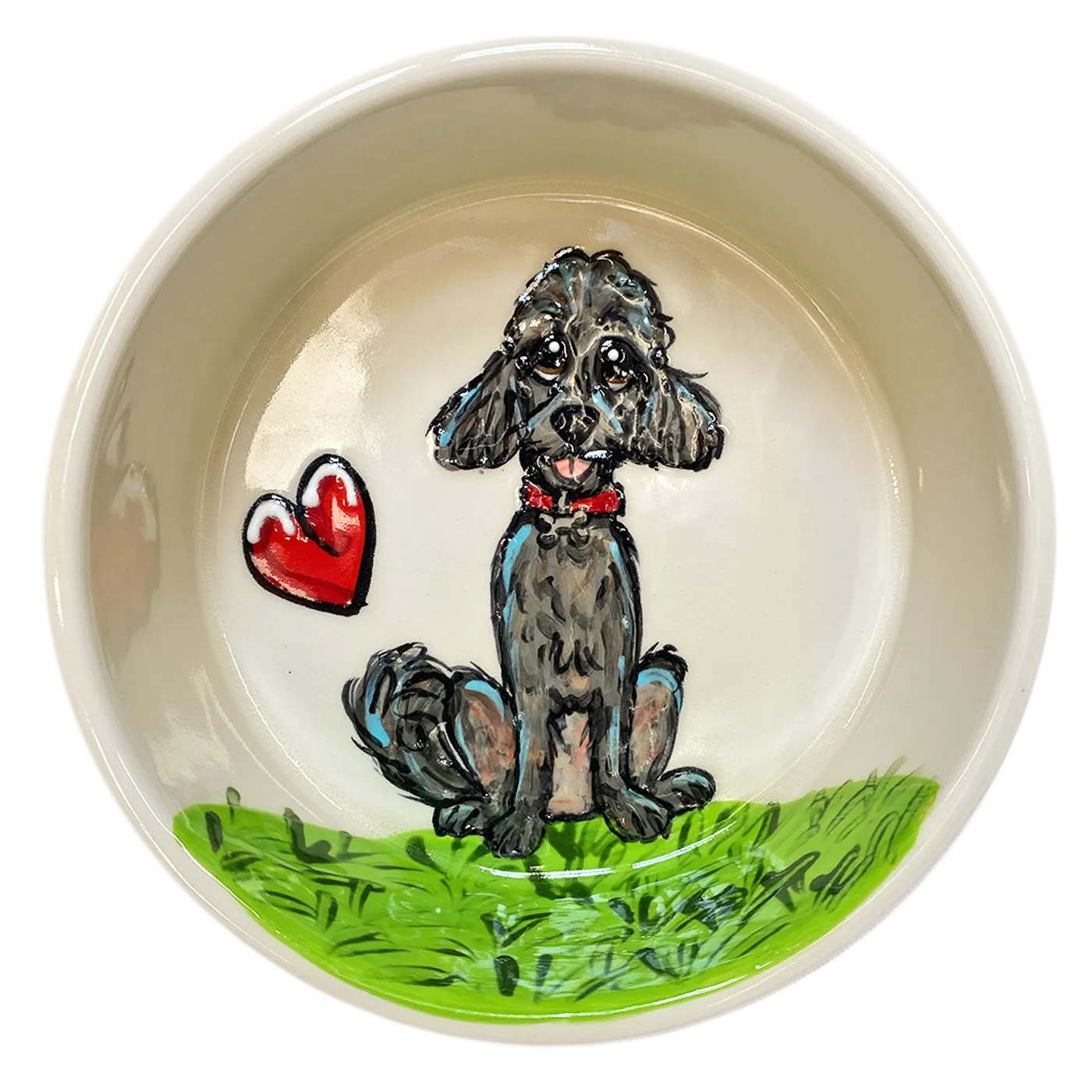 Poodle Lovey Ceramic Bowl