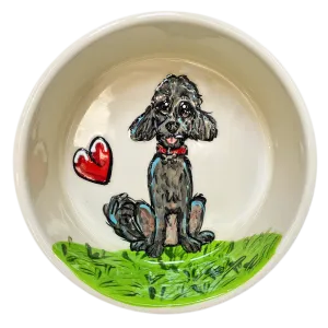 Poodle Lovey Ceramic Bowl