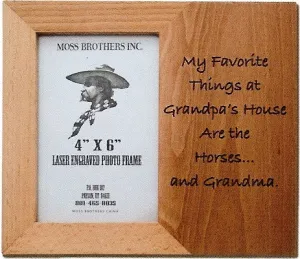 "Favorite" Laser Engraved Western Picture Frame