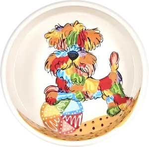 Rainbow Palz Wheaten Terrier Pet Bowl